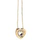 thumbnail image 4 of Collar de cadena de clavícula Yashi con diamantes de imitación y colgante de cristal de doble corazón dorado 22381, 4 of 5