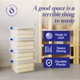 thumbnail image 2 of Homz 66 Quart Clear Plastic Stackable Storage Bin Containers, 4 Pack, 2 of 8