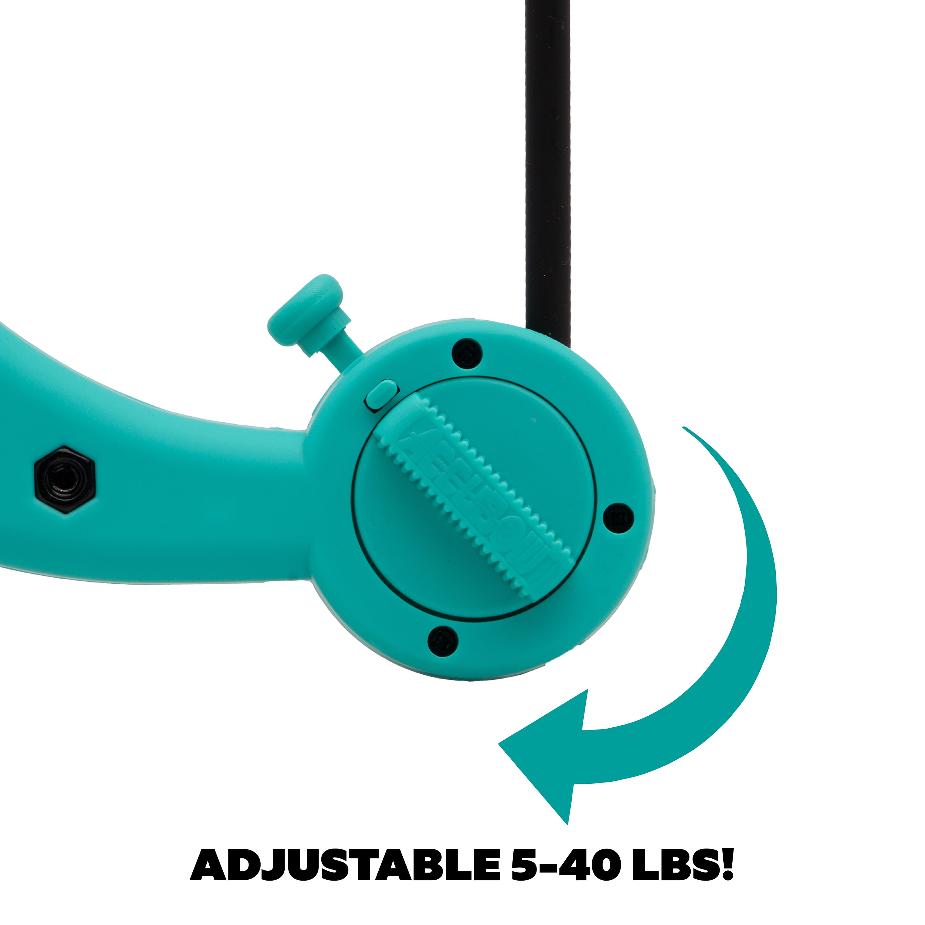 AccuBow Nano Aqua Youth Virtual Archery Gaming & Shooting - 5-40lbs Adjustable Resistance, Phone Mount Included, Compact & Lightweight, Ambidextrous
