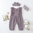 thumbnail image 5 of MEZZALL Baby Boys Romper Jumpsuit O-neck Casual Sleeveless Lace Playsuit For Toddler 0-24 Months Summer Outfits Soft Breathable Comfortable Dailywear Soft / 0-6 Months, 5 of 8