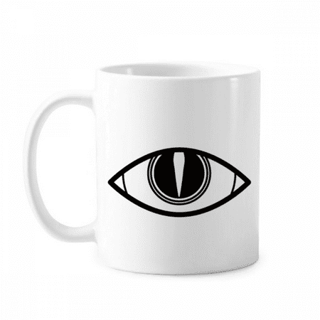 

Black Decoration Vector Pattern Eye Mug Pottery Cerac Coffee Porcelain Cup Tableware