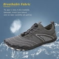 thumbnail image 4 of Hiking Barefoot Shoes for Women Men Non-Slip & Breathable Athletic Lightweight Barefoot Wide Toe Water Shoes for Walking,Running,and Swimming grey 40, 4 of 5