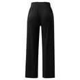 thumbnail image 6 of AOMPMSDX Pants For Women Womens Yoga Sweatpants Comfy Loose Casual Wide Leg Joggers Pants With Pockets Black Casual Shorts M, 6 of 7