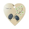 thumbnail image 2 of Wooden Heart Thank You Gift Ornament - Christmas Tree Decor, Car Rearview Mirror Hanging, Home Party Decoration, Graduation Wedding Gift for Friend Mom, Engraved Appreciation Keepsake, 2 of 3