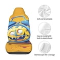 thumbnail image 3 of Lsque Funny Alarm Clock Illustration Pattern Car Seat Covers for Front Seats , Waterproof Seat Covers for Cars, Sporty Front Seat Covers,Car Seat Cover Protector Front Seats, 3 of 5