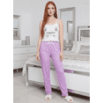 thumbnail image 4 of Set De 2 Conjunto Pijama Mujer Blusa Y Pantalón Dama Piyama Unitalla Pyjama, 4 of 5