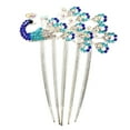 thumbnail image 1 of Blue Hair Comb Hair Accessories Wedding Bridal Rhinestone Hair Clip Headdress, 1 of 8