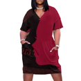 thumbnail image 2 of ¡1913 ¡Dilo Fuerte! Noir Remix by HeavenNezCree vestido holgado con bolsillos vestido morado vestidos de verano, 2 of 7