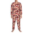 thumbnail image 3 of Fotbe Skull rock record music heart Pijama de Hombre con Estampado de Manga Larga, Conjunto de 2 Piezas, Ropa de Dormir Suave y Cómoda con Bolsillos-Small, 3 of 7