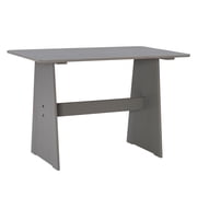 Linon Talon Pine Wood Corner Dining Nook Set with Storage in Gray Finish