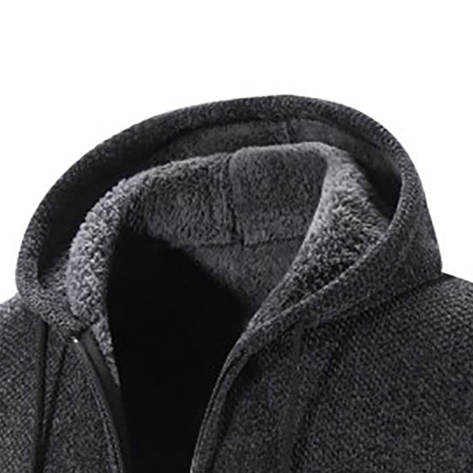Odeerbi Trench Coats for Men Mid-length Hooded Jacket Windbreaker Solid Solor Casual Anoraks Gray