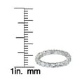 thumbnail image 3 of Decadence Sterling Silver 3mm Round Prong Set Eternity Ring, 3 of 5