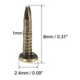 thumbnail image 2 of Uxcell 1x8mm Tiny Nails Carbon Steel Copper Plating Bronze 500 Pack, 2 of 5