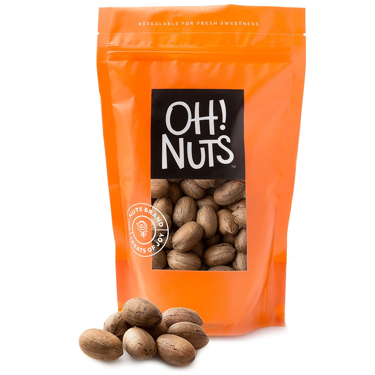 Oh! Nuts Natural Shelled Unsalted Pecans, 2lb