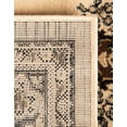 thumbnail image 6 of Unique Loom Reza Collection Area Rug - Washington (6' 1" x 9' Rectangle Ivory/Black), 6 of 7
