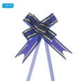 thumbnail image 3 of Unique Bargains 8' Pull Bows Gift Wrapping Pull Bow Gold Thread Style Baskets Present Bows Knot Ribbon Dark Blue 100 Pcs, 3 of 6