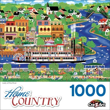 Cra-Z-Art Home Country 1000-Piece Lady of the River Adult Jigsaw Puzzle