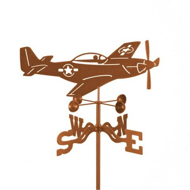 EZ Vane EZ1009-4S P51 Mustang Airplane Weathervane with Four Sided Mount