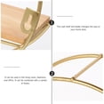 thumbnail image 4 of CRILSTYLEO Wall Decor Shelves Golden Wood Round Shape Storage 1Pack, 4 of 8