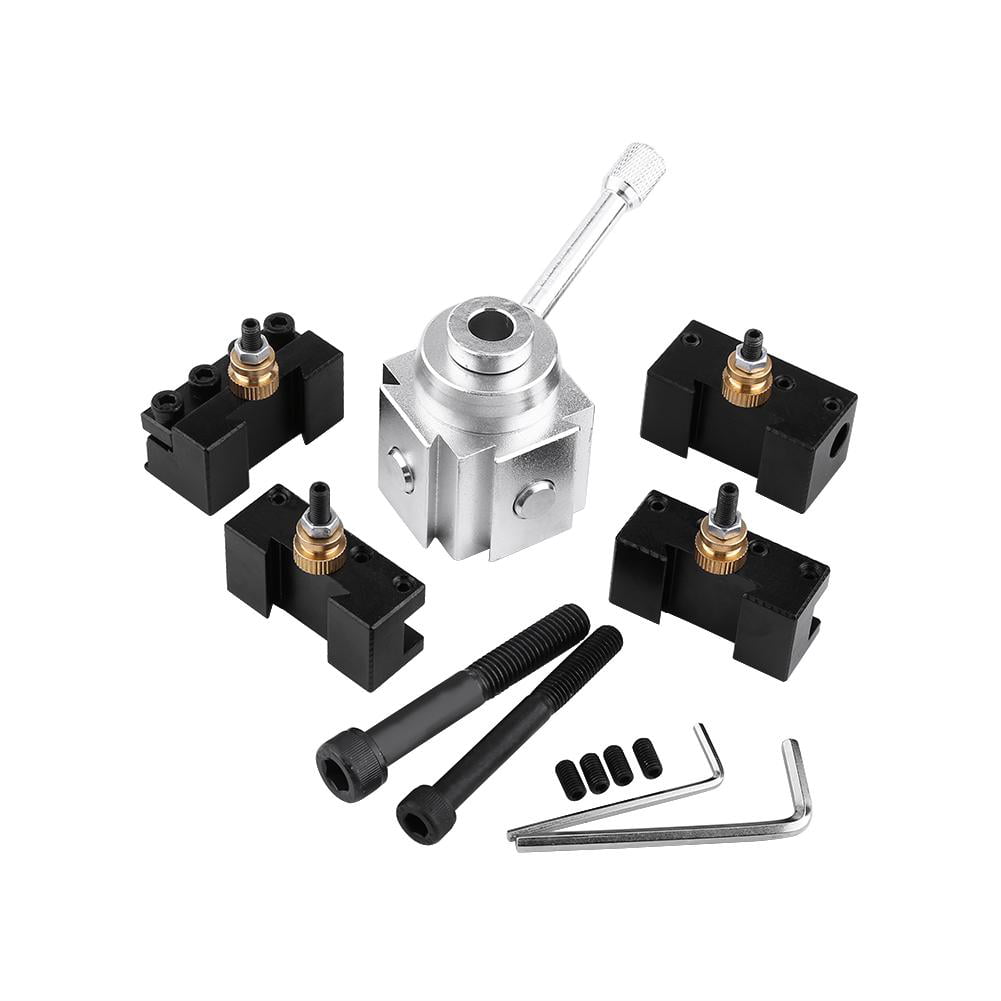Aluminum Alloy Mini Quick Change Tool Post Lathe Holder Kit For 7"x10"/ 12"/14" 