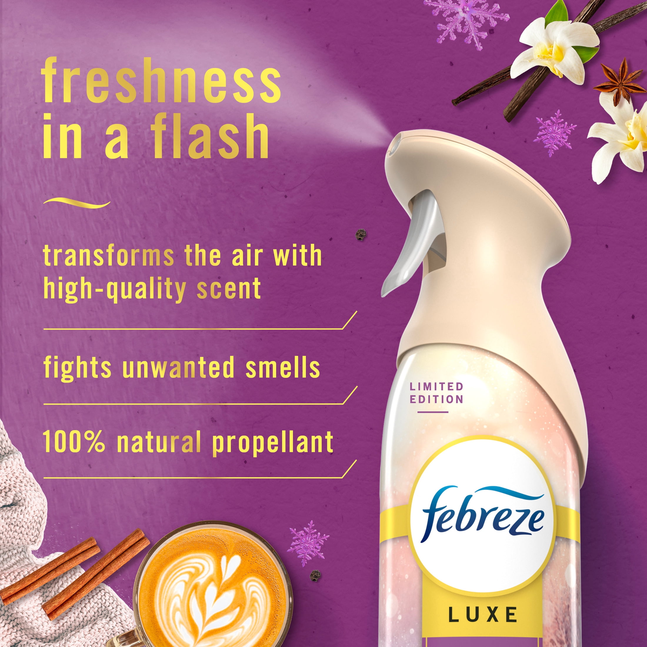 Febreze Odor-Fighting Air Freshener Spray, Room Spray, Cuddle Weather Air Mist, 8.1 oz, 1ct