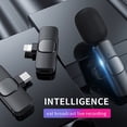 thumbnail image 3 of Injueey Micrófono inalámbrico Grabación de audio y video portátil Mini micrófono para Android Juego en vivo Teléfono Electrónica 1#, 3 of 6