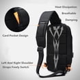 thumbnail image 4 of Bolso bandolera Zulema Con puerto de carga USB para hombrenderismo Ciclismo camuflaje paquete de hombres honda, 4 of 8