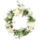 thumbnail image 4 of Puerta artificial Guirnalda de flores Simulación Decoración floral Banquete de boda Guirnalda de flores falsas Adorno para el hogar, Blanco, 40cm AweSitey HA9088-04B, 4 of 6