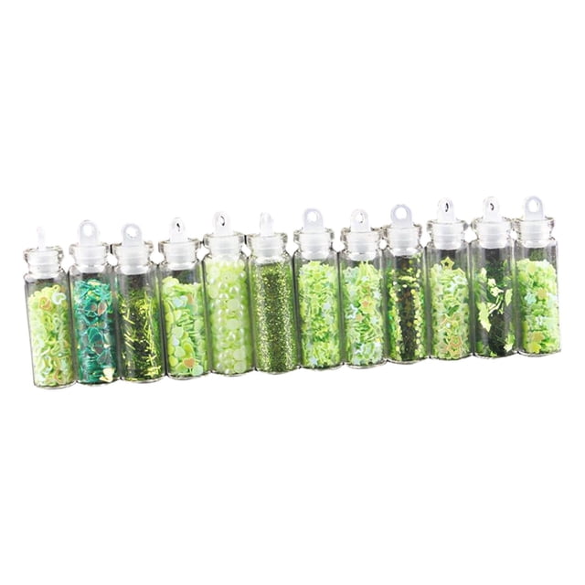 Copos de lentejuelas Yuyangstore lentejuelas brillo de uñas Verde