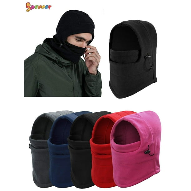 Spencer Women Men Windproof Warm Fleece Hat & Scarf Balaclava Hood Ski