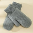 thumbnail image 5 of Alkepwun Winter Warm Mittens for Women - Thick Knitted Gloves with Soft Lining - Cold Weather Accessories & Gifts, 5 of 6
