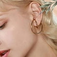 thumbnail image 3 of Flmtop Fashion Women Non Piercing Needed Geometric Ear Clip Hoop Earring Jewelry Gift, 3 of 7