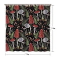 thumbnail image 5 of Red Mushroom Fern Black Pattern Shower Curtain 72"x72" ,Bathroom Decorative Shower Curtains Set with 12 Hooks,Modern Waterproof Washable Shower Curtain, 5 of 6