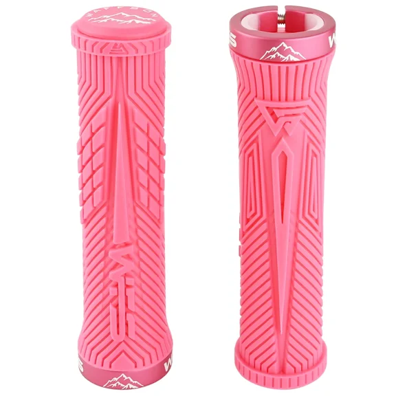 WFS Volatus MTB Grip – Lock-on, Anti-Slip,Single Clamp Bike Handle, Berry Pink, GP21HH-PNK