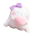 thumbnail image 2 of Cojín de espalda con forma de fantasma, adorable cojín de peluche rosa para pareja (cojín de corazón fantasma de 40 cm), 2 of 8