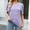 Purple summer tops 2023 women, variant on Dyegold Summer Tops for Women 2023 Trendy, Women Puff Sleeve Tops Dressy Casual Solid Color Crochet T-Shirts 2023 Summer V-Neck Blouses Casual Flowy ​Tunics