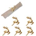 thumbnail image 1 of Set de 6 servilleteros Oso de Fresa Anillos Navideros Oro, 1 of 6