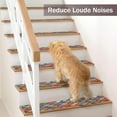 thumbnail image 5 of Non Slip Carpet Stair Treads for Wooden Steps Indoor, 4 Pack Bohemia Stair Runners Covers Staircase Step Rugs Stair Mats for Kids Elders and Dog, 5 of 6