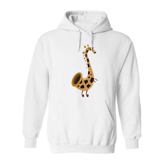 Giraffe Saxophone Hoodie Women -Image by Shutterstock, Female x-Large