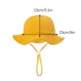 thumbnail image 3 of Awdenio Bucket Hats Toddler Baby Summer Sun Protection Fashion Solid Color Outdoor Sun-hat Cute Sunscreen Hat Cap, 3 of 4
