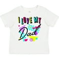 thumbnail image 3 of Inktastic I Love My Dad 80s Retro Style Boys or Girls Toddler T-Shirt, 3 of 5