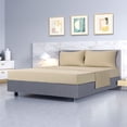 thumbnail image 3 of Unique Bargains 4 Piece Brushed Polyester Bed Sheets Set Twin Khaki, 3 of 8