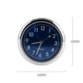 thumbnail image 4 of Stick on Dashboard Car Clock Mini Tiny Small Luminous Car Vent Clocks Watch for Dashboard Boat Bike Home (blue), 4 of 4