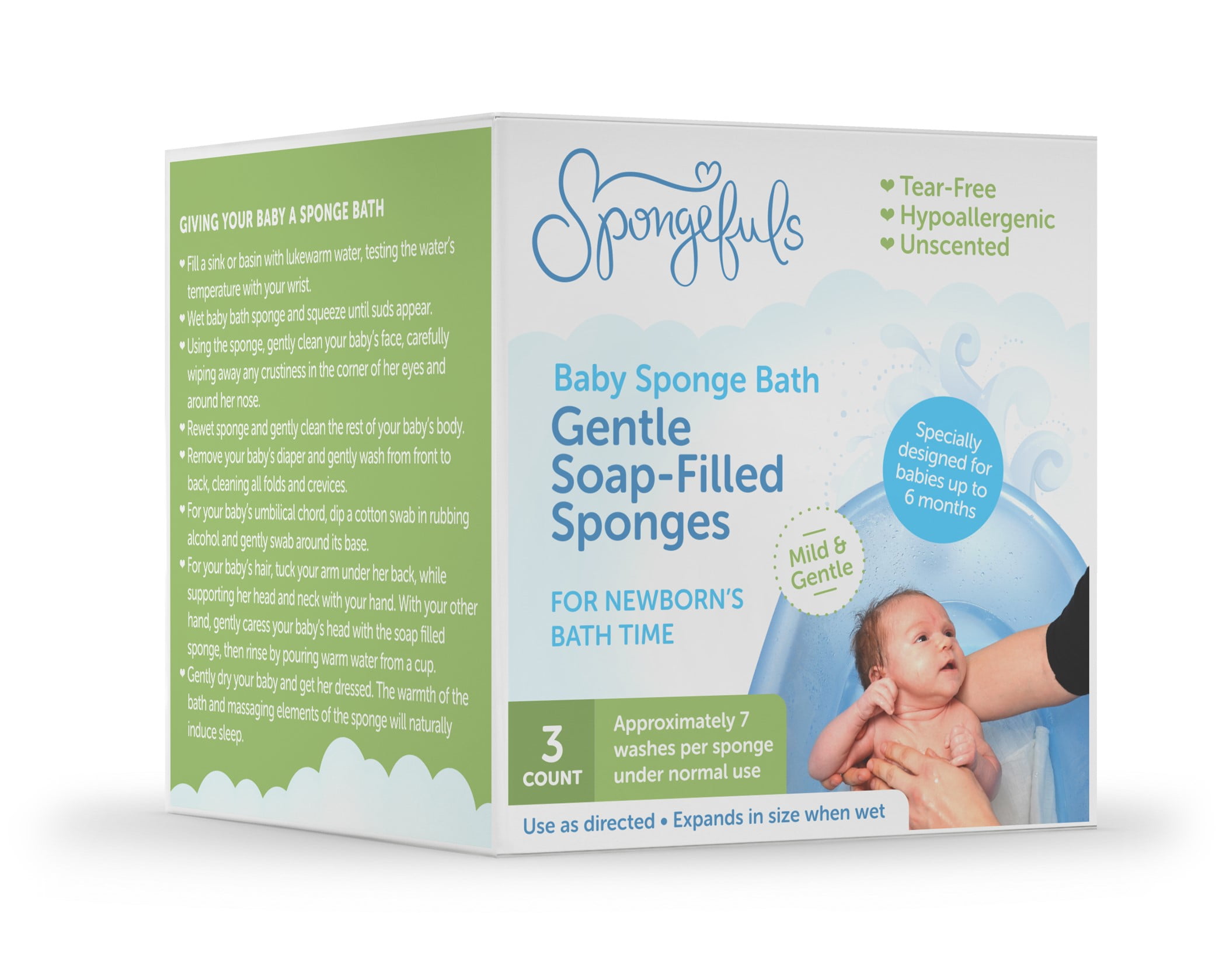 baby bath body sponge