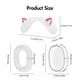 thumbnail image 3 of 3 en 1 Orejas Gato Silicona Transparente + Cubierta Caja TPU para Max () White, 3 of 3
