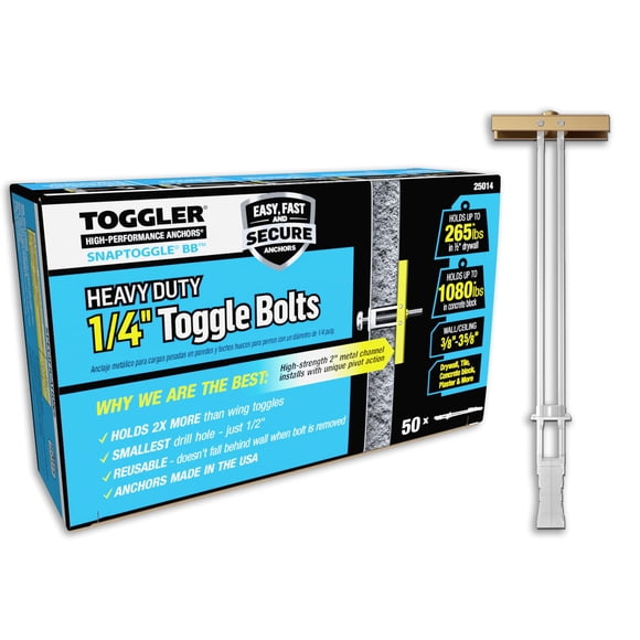 Toggle Anchor TOGGLER SNAPTOGGLE BB de acero galvanizado (paquete de 50)