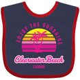thumbnail image 3 of Inktastic Summer Enjoy the Sunshine Clearwater Beach Florida in Pink Boys or Girls Baby Bib, 3 of 4