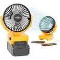thumbnail image 1 of Ventilador inalámbrico para el lugar de trabajo, compatible con ThabCo, Dewalt, 20 V, 60 V, 1 of 8