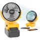 thumbnail image 1 of Ventilador inalámbrico para el lugar de trabajo, compatible con ThabCo, Dewalt, 20 V, 60 V, 1 of 8