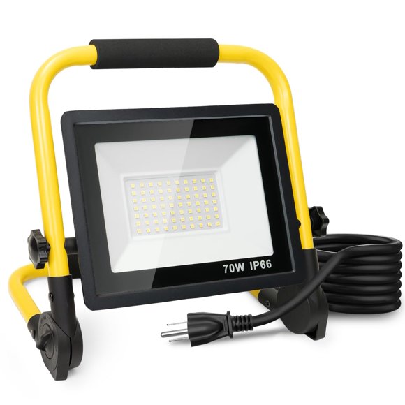 10000LM LED Work Light: Portable Work Light with 5FT Cord, IP66 Waterproof Flood Light for Garage Workshop Job Site Construction Indoor Out